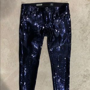 Sequin Stretch Pants